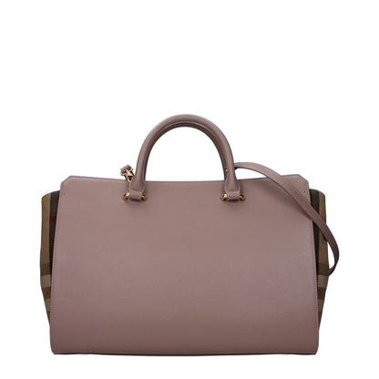 Burberry Leather Weekender Top Handle Shoulder Bag
