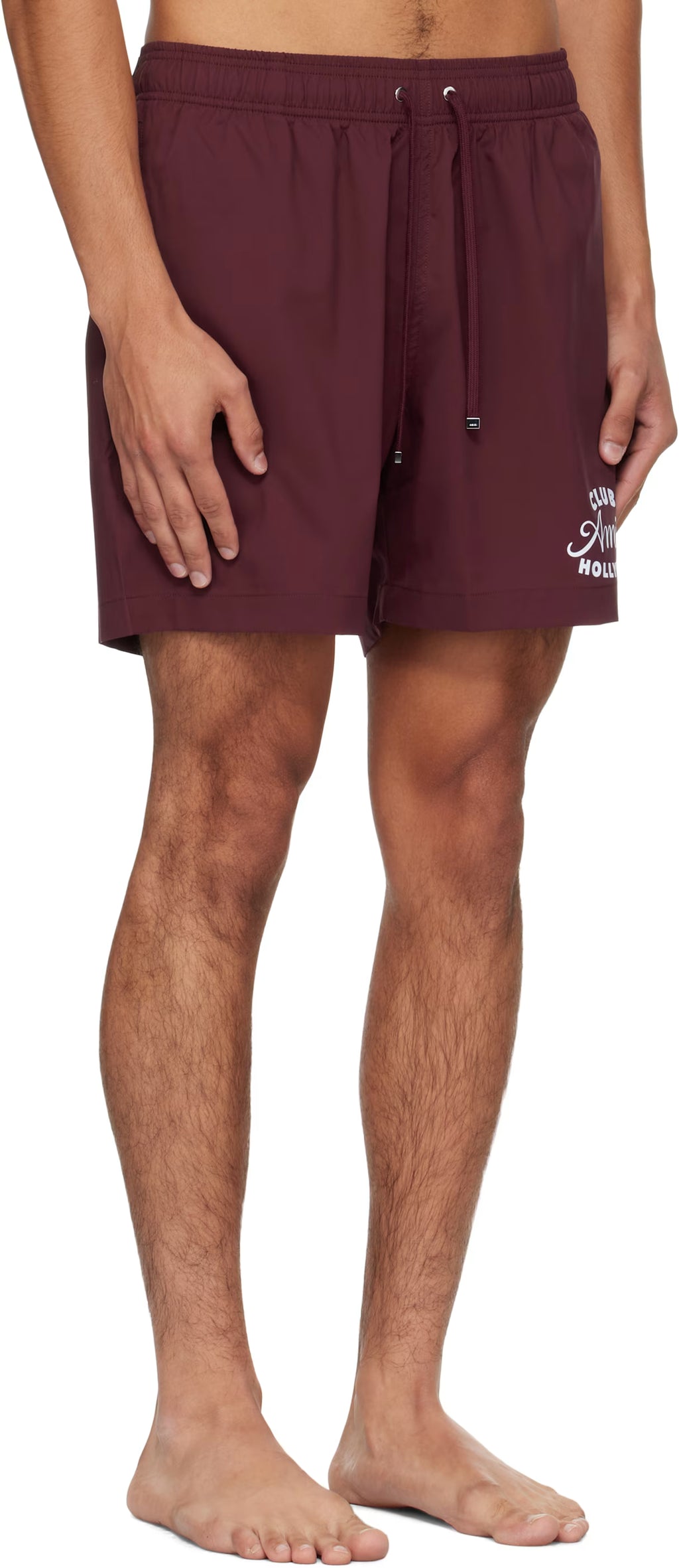 Burgundy 'Club Amiri' Swim Shorts
