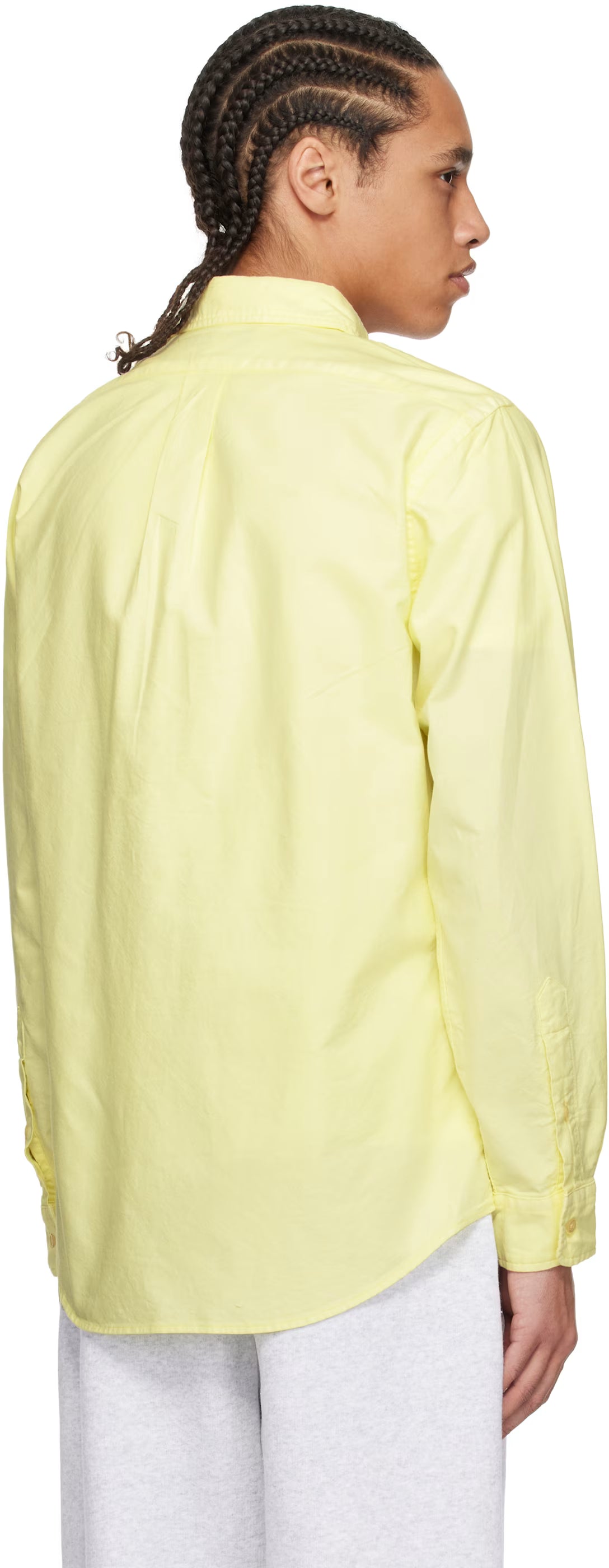 Polo Ralph Lauren Yellow Classic Fit Mineral-Dyed Oxford Shirt