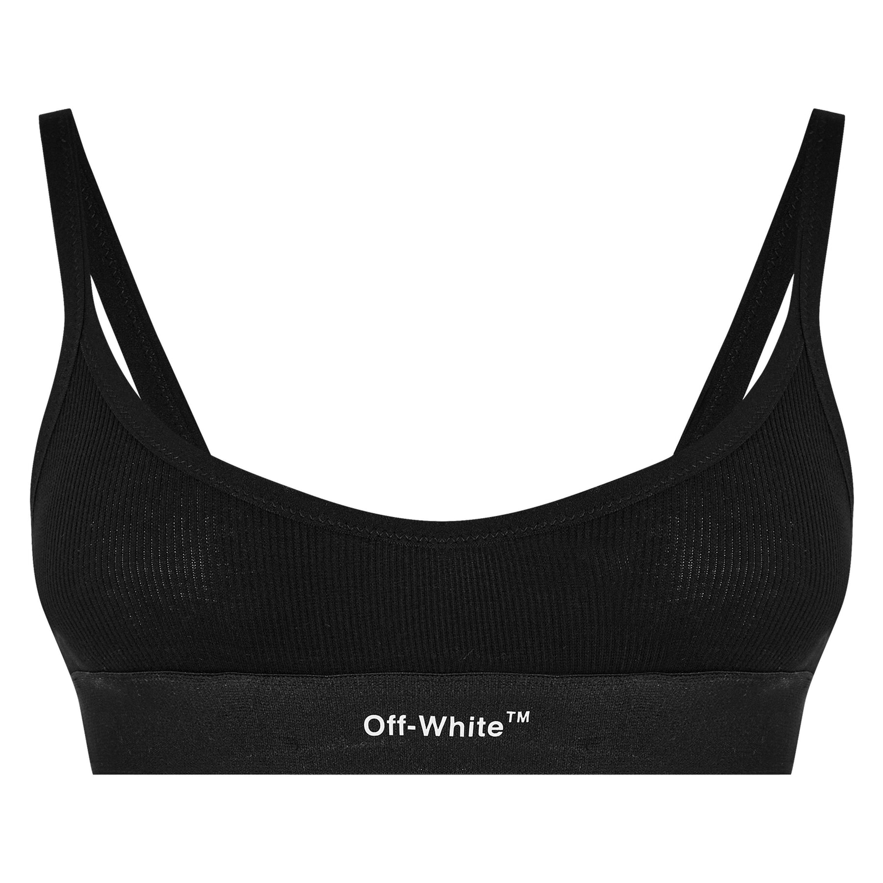 Women's Helvetica Logo Basic Rib Bra, Iconic Design