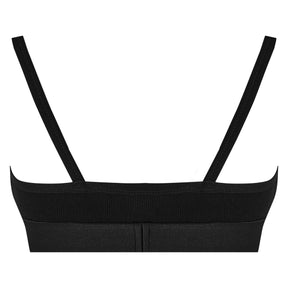 Women's Helvetica Logo Basic Rib Bra, Iconic Design