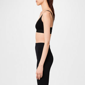 Women's Helvetica Logo Basic Rib Bra, Iconic Design