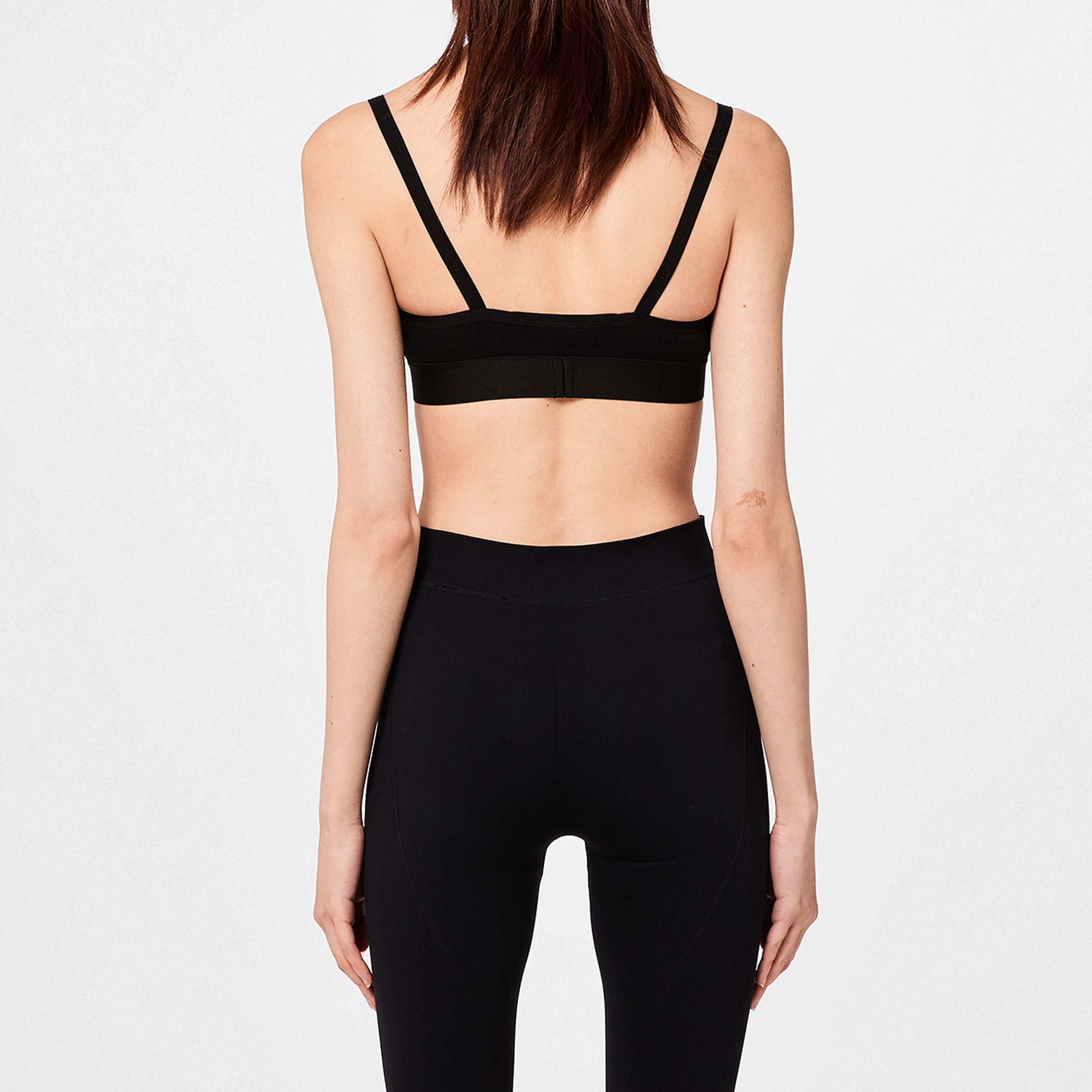 Helvetica Logo Basic Rib Bra, Iconic Design