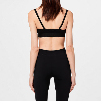 Helvetica Logo Basic Rib Bra, Iconic Design