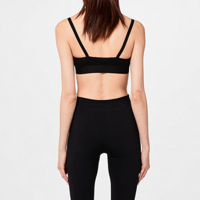 Women's Helvetica Logo Basic Rib Bra, Iconic Design