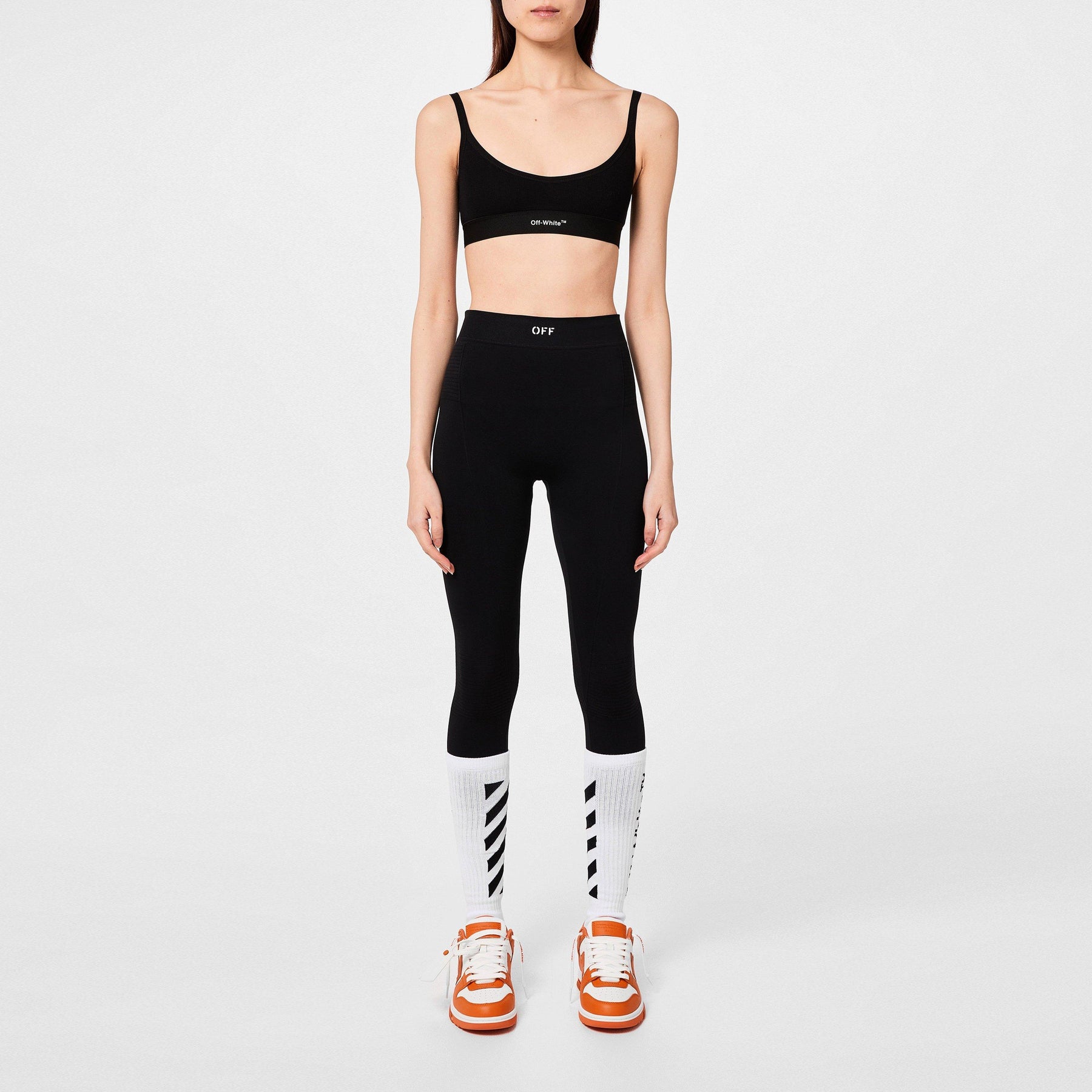 Women's Helvetica Logo Basic Rib Bra, Iconic Design