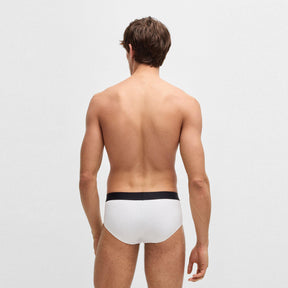 Three-pack of logo-waistband briefs