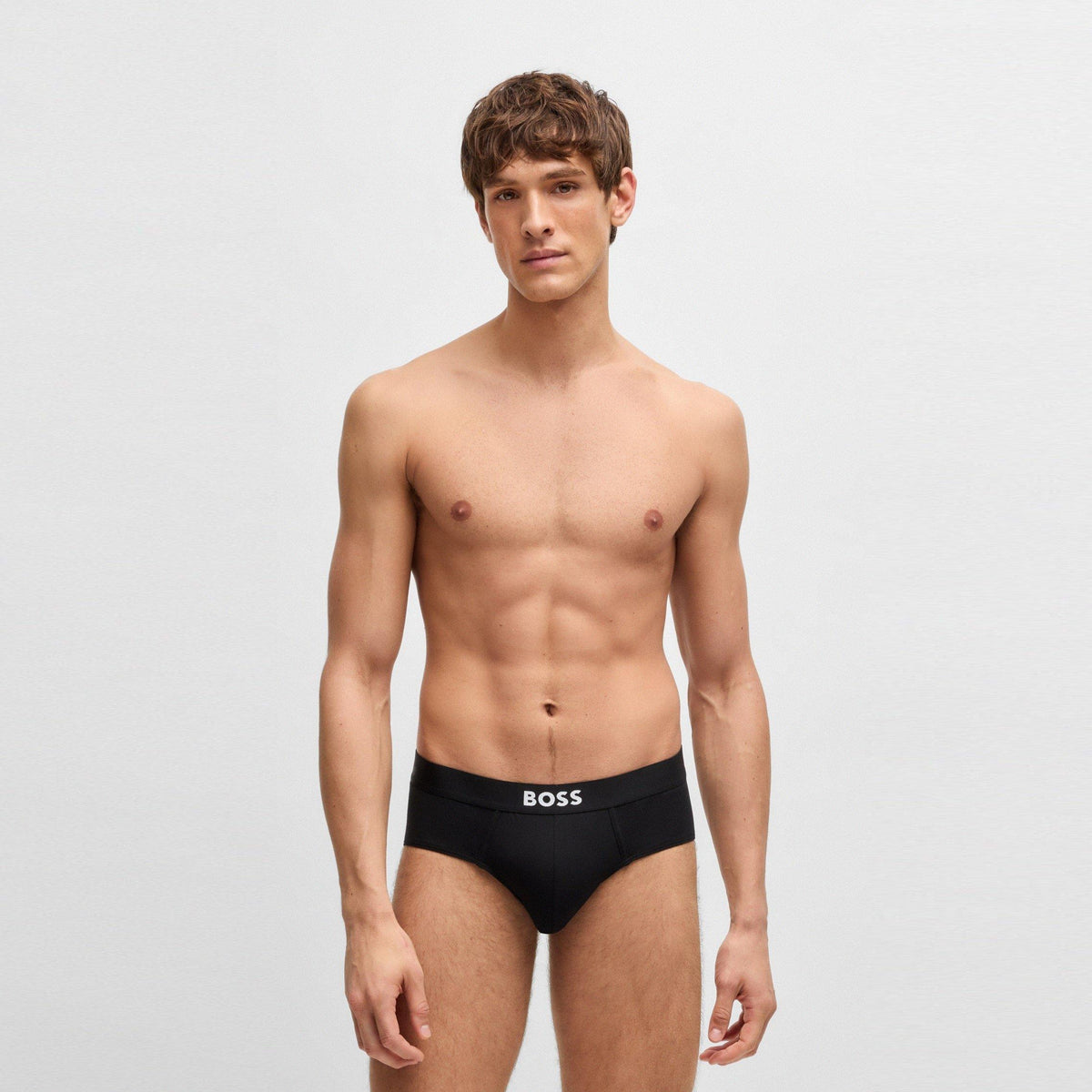 Three-pack of logo-waistband briefs