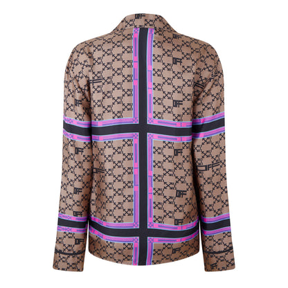 Mono Pyjama Shirt, Monogram Silk Pyjama Shirt