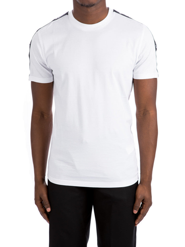 Givenchy Slim Fit Refracted Sleeve Logo T-Shirt in White