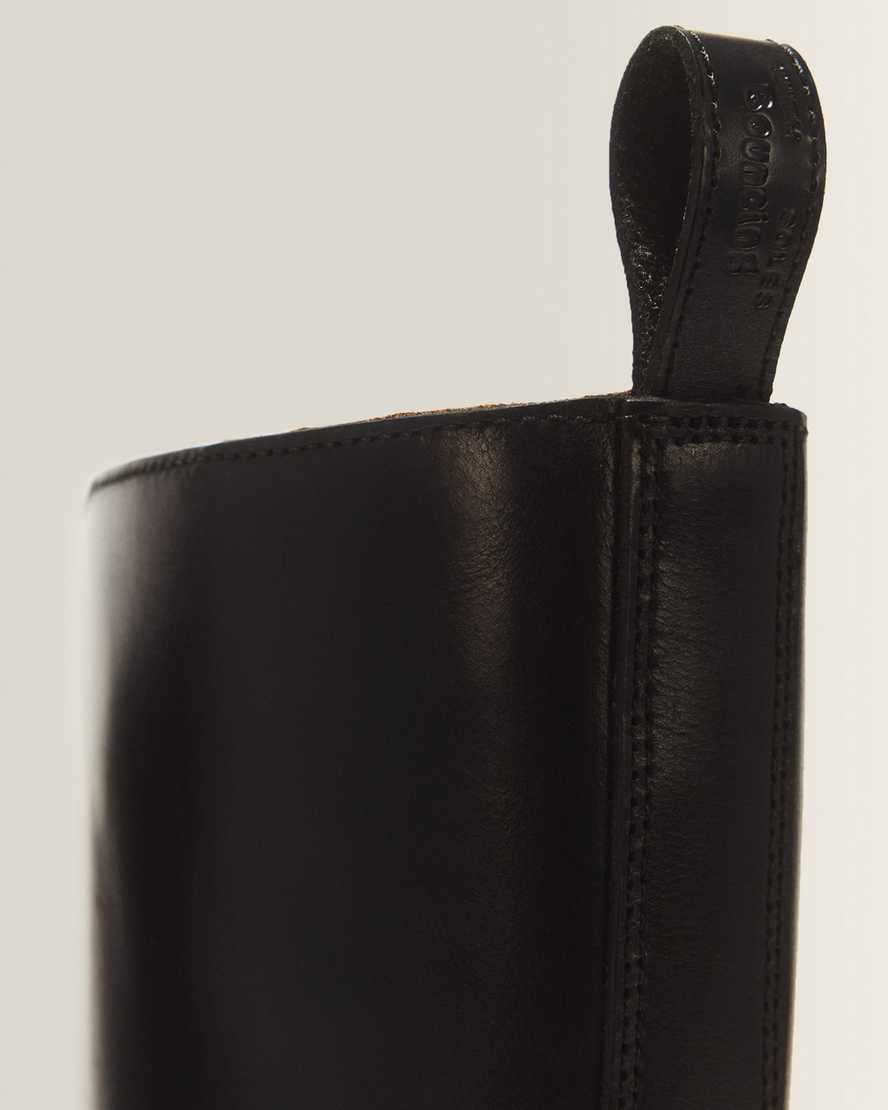 Rejena Hi Old Harness Leather Boots — Black