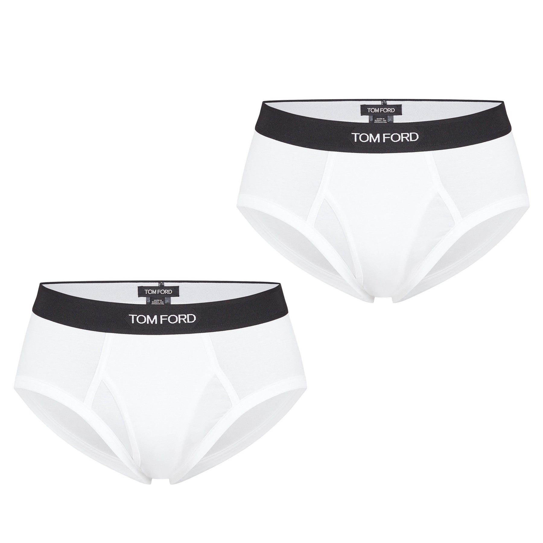 Men's Plain Cotton Briefs, 2-Pack