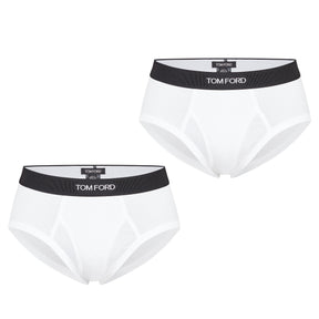 Men's Plain Cotton Briefs, 2-Pack
