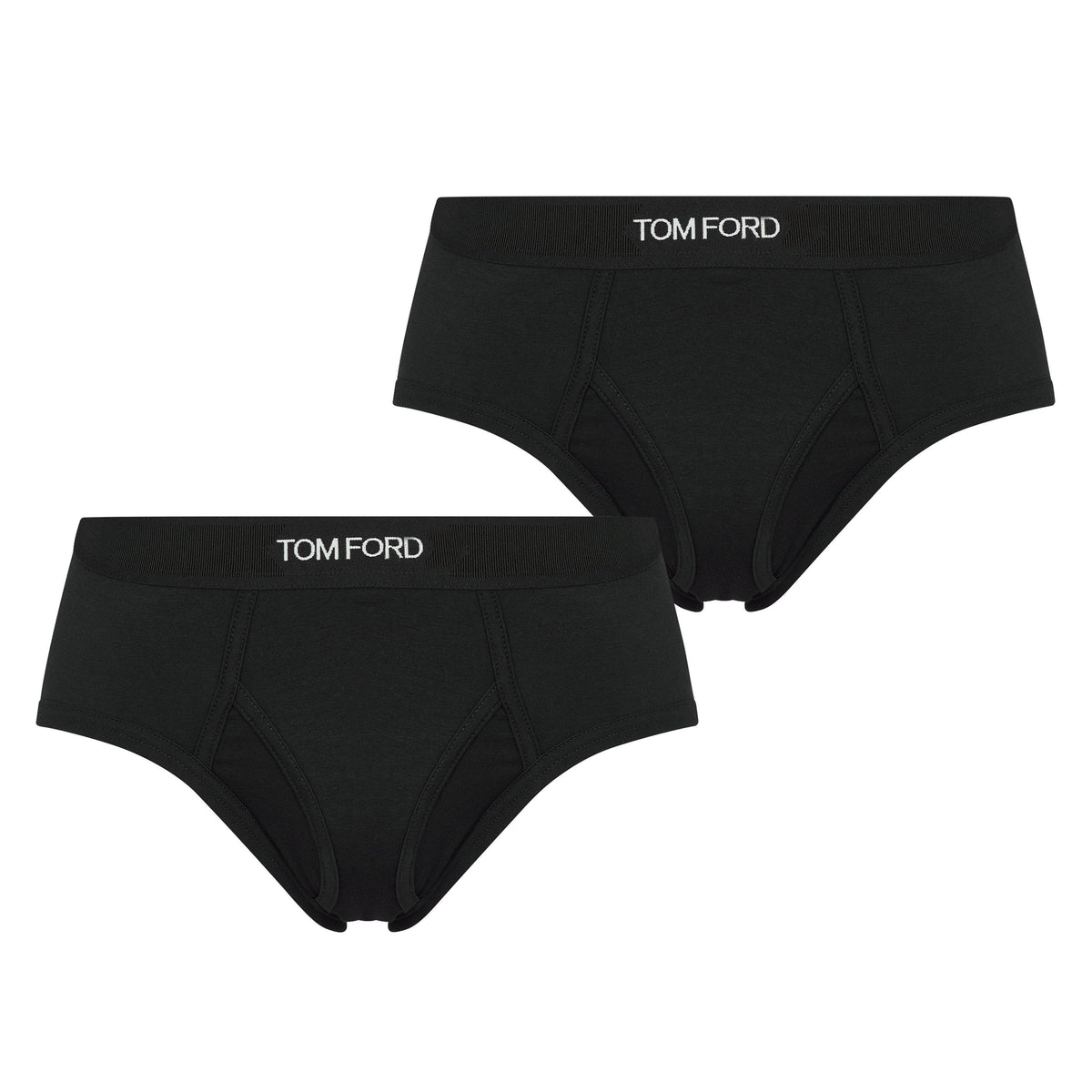 Men's Plain Cotton Briefs, 2-Pack