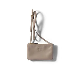 Miu Miu  leather pouch with embossed logo