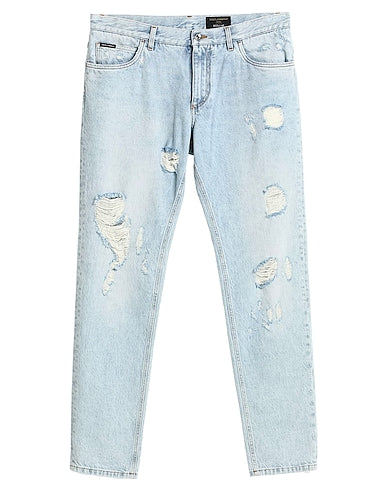 DOLCE&GABBANA DENIM TROUSERS