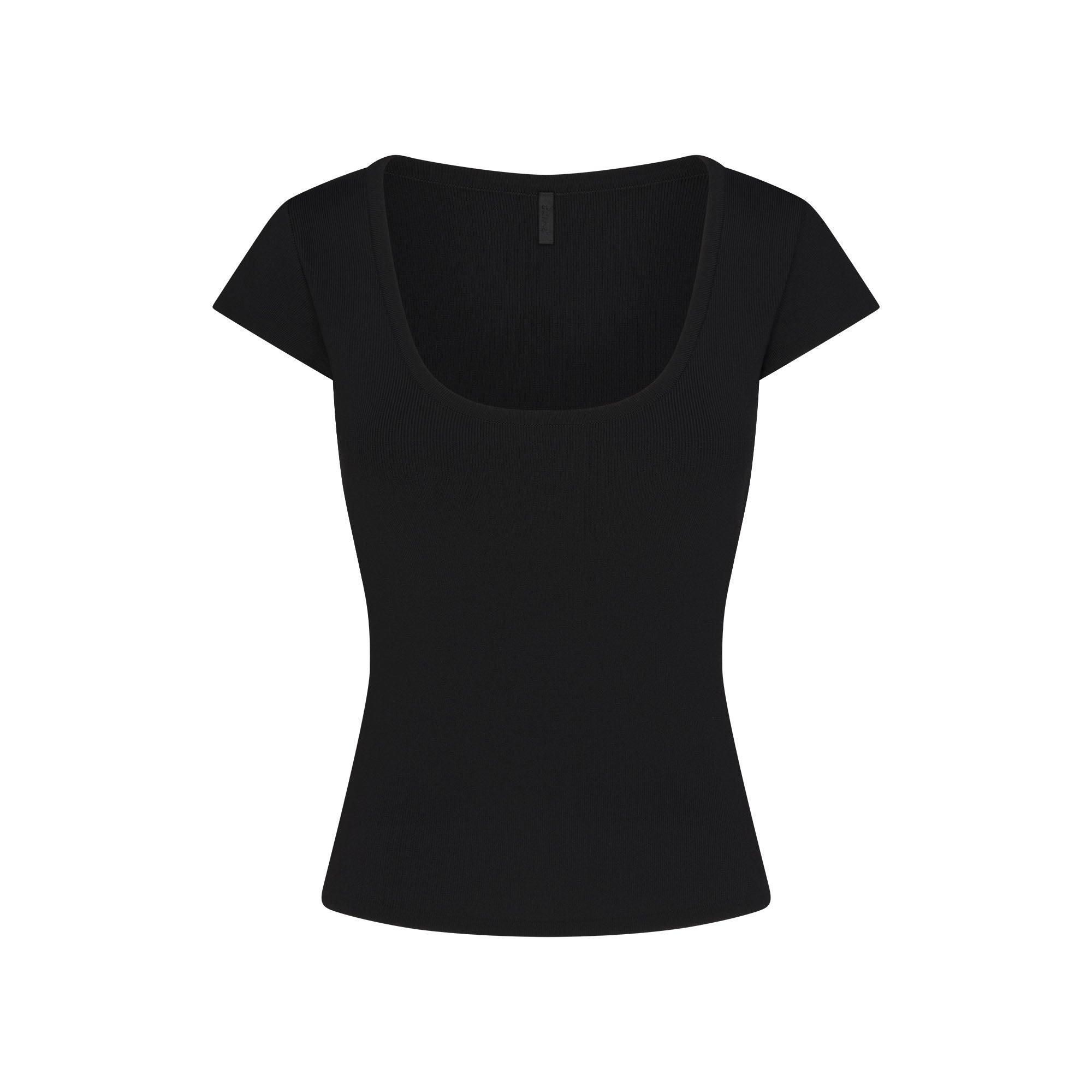 Refined Knit Scoop Neck Top