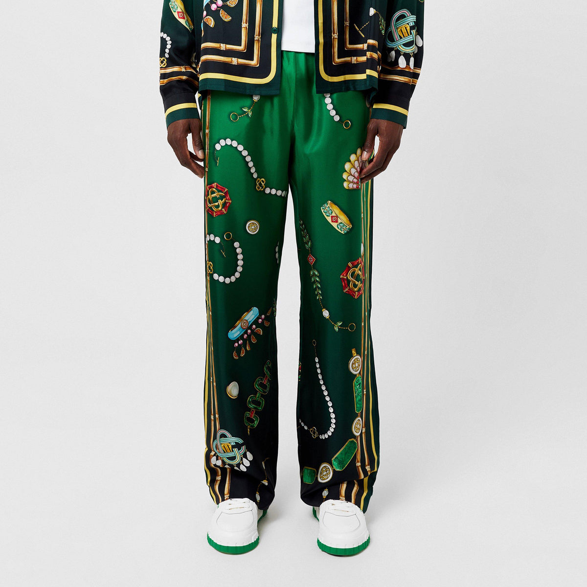 La Boite A Bijoux Silk Trousers