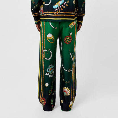 Men's La Boite A Bijoux Silk Pyjama Trousers