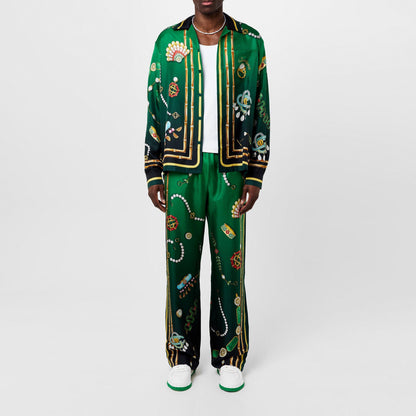 Men's La Boite A Bijoux Silk Pyjama Trousers