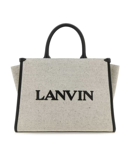 Two-tone Canvas Small In &amp; Out Shopping Bag