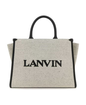 Two-tone Canvas Small In &amp; Out Shopping Bag