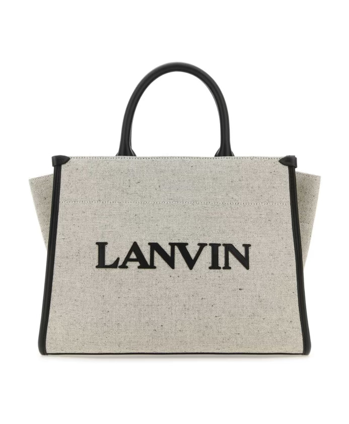 Two-tone Canvas Small In &amp; Out Shopping Bag