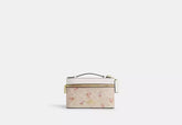 Cosmetic Case In Signature Canvas With Floral Print