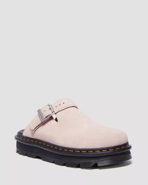 Zebzag Suede Slingback Platform Mules