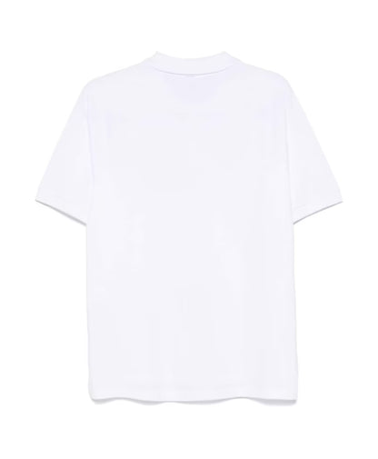 Moschino Logo Print Polo Shirt White