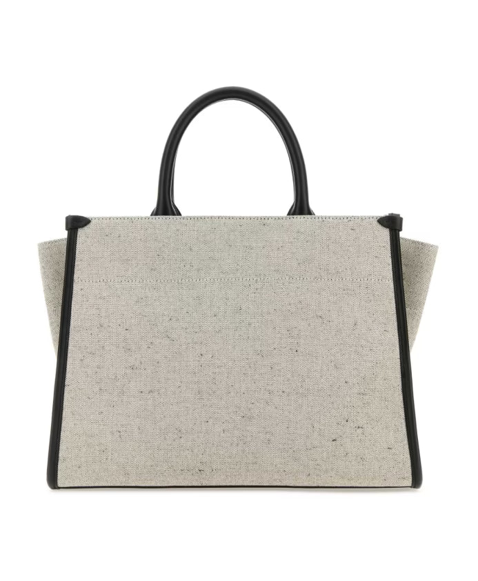 Two-tone Canvas Small In &amp; Out Shopping Bag