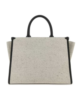 Two-tone Canvas Small In &amp; Out Shopping Bag