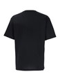 Valentino 'Chez' Black Crewneck T-Shirt with Maxi Logo Print on the Front in Cotton Man