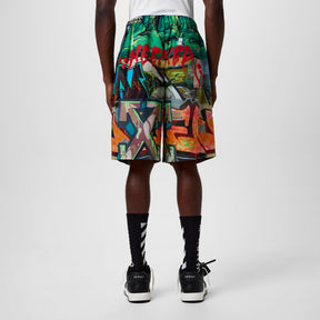 Men's Graffiti Bermuda Shorts, All-Over Print
