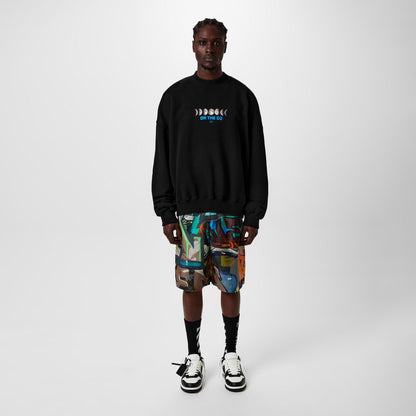 Graffiti All Over Print Bermuda Woven Tracksuit Shorts