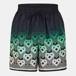 Men's Casa Mono Silk Woven Tracksuit Shorts
