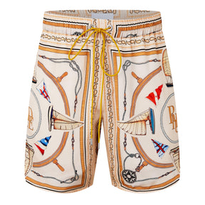 Nautical Silk Shorts