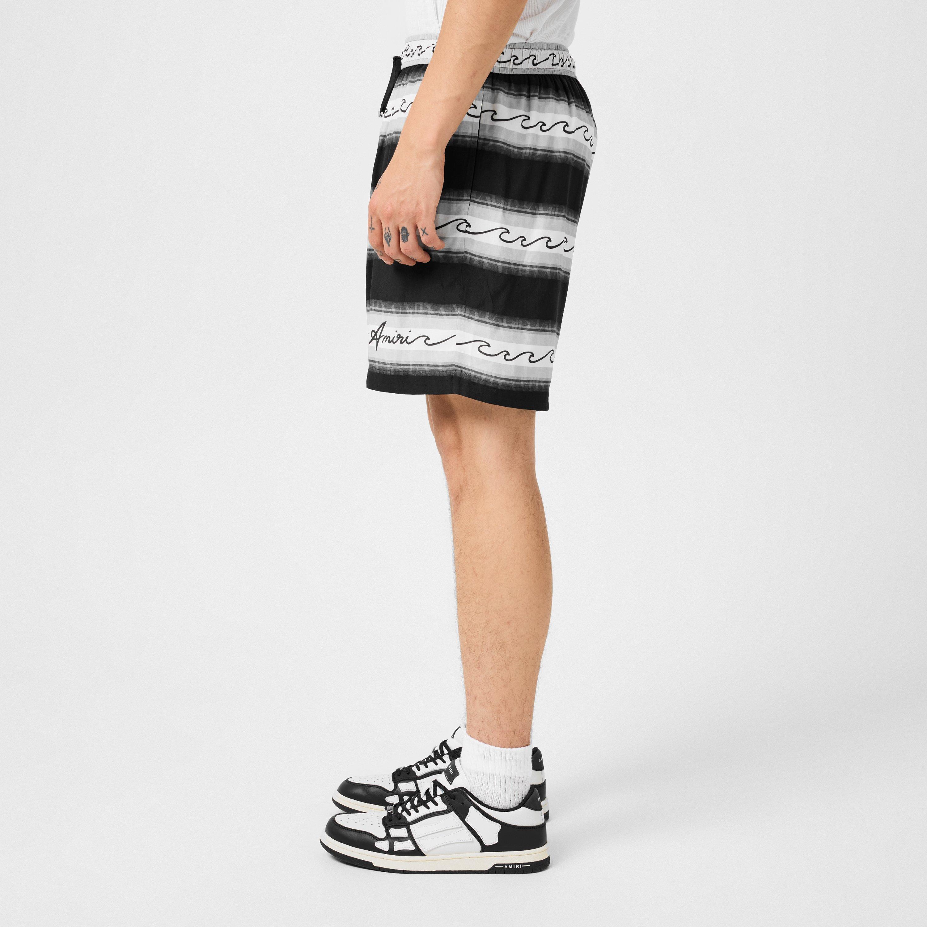 Men's Wave Baja Stripe Woven Tracksuit Shorts
