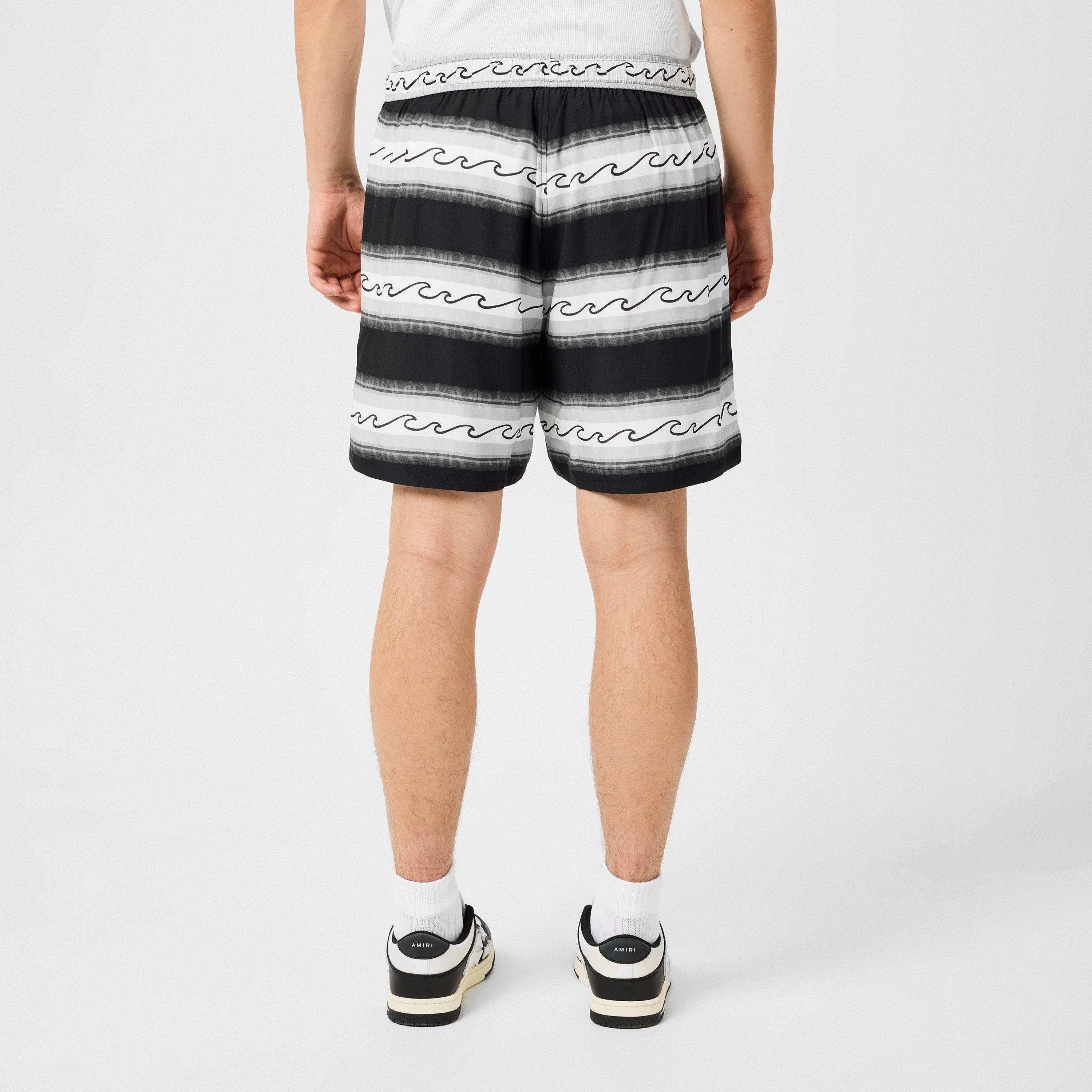 Men's Wave Baja Stripe Woven Tracksuit Shorts