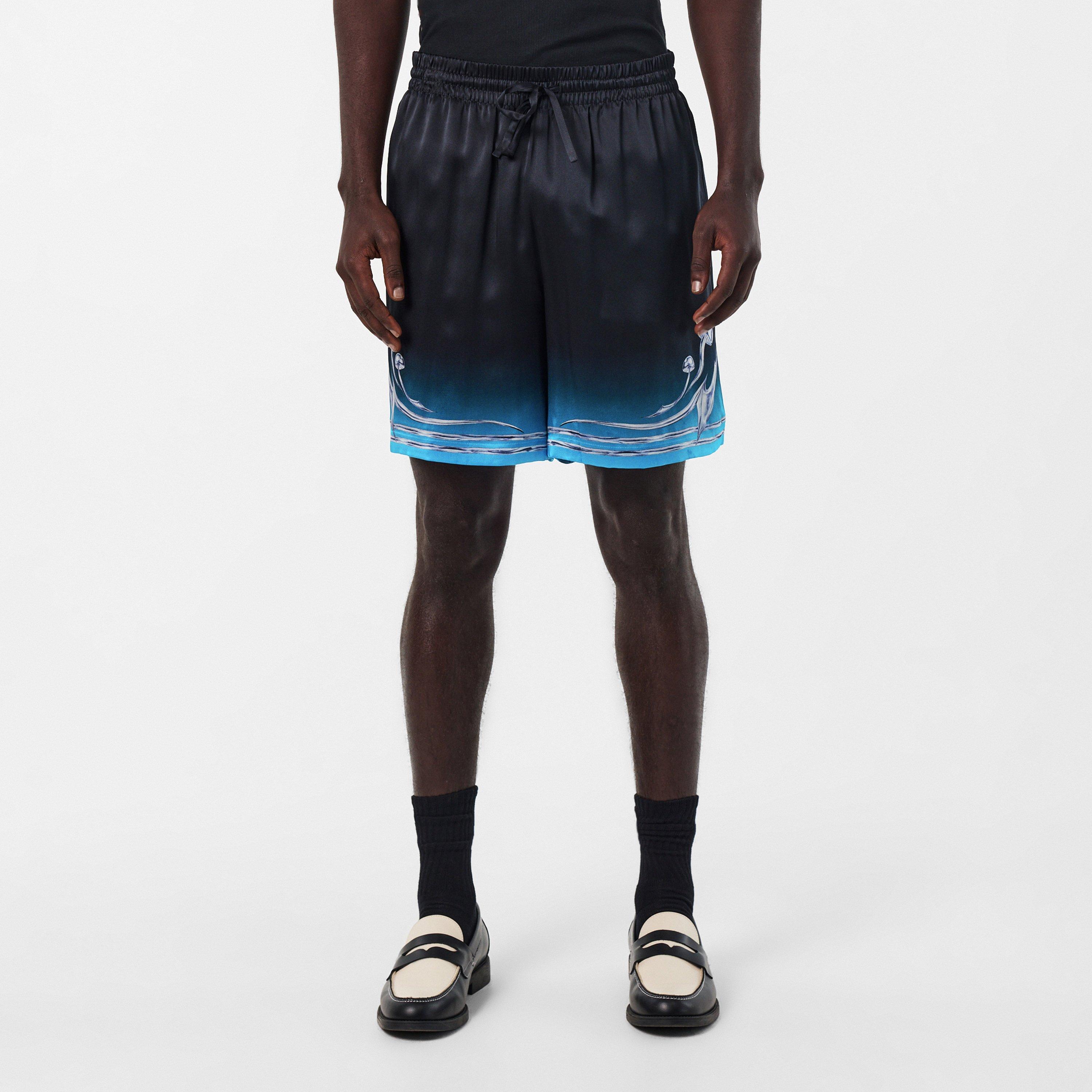 Blades Silk Relaxed Fit Woven Tracksuit Shorts