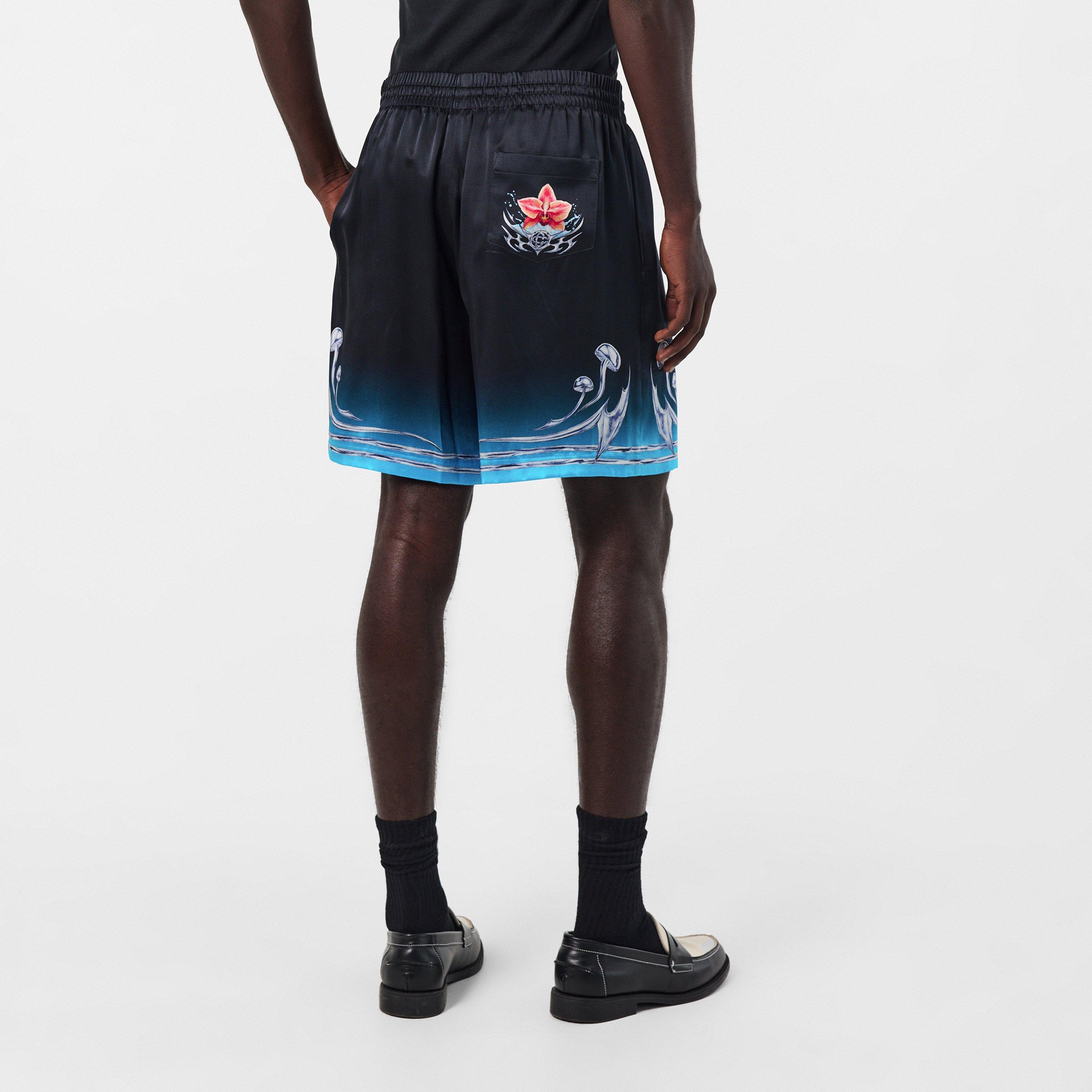 Blades Silk Relaxed Fit Woven Tracksuit Shorts