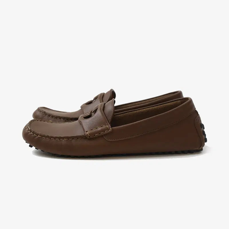 Interlocking G Driving Shoes Brown