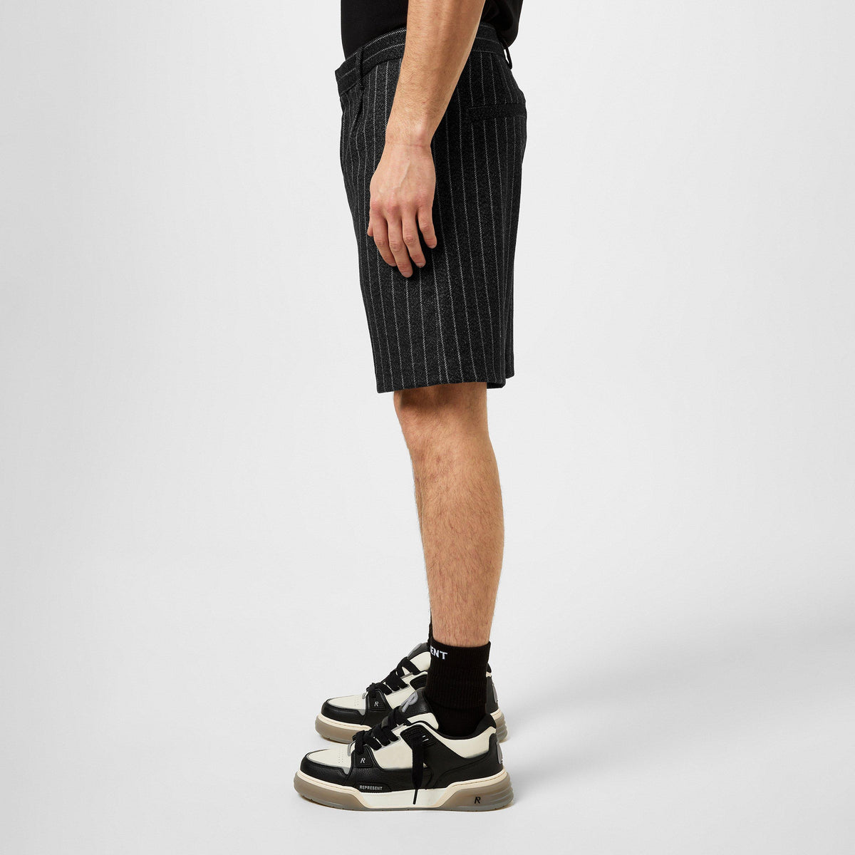 Pinstripe Tailored Shorts