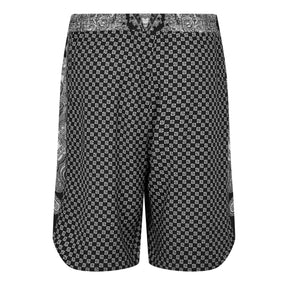 Straight-Leg Monogrammed Printed Poplin Shorts