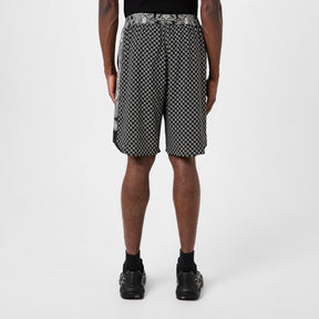 Straight-Leg Monogrammed Printed Poplin Shorts