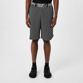 Straight-Leg Monogrammed Printed Poplin Shorts