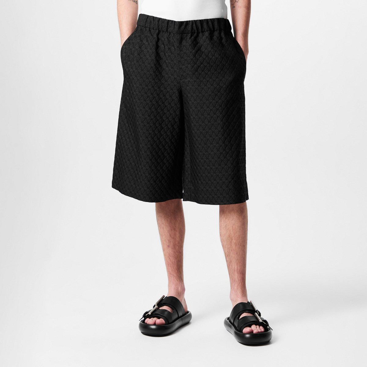 Skull Jacquard Bermuda Shorts