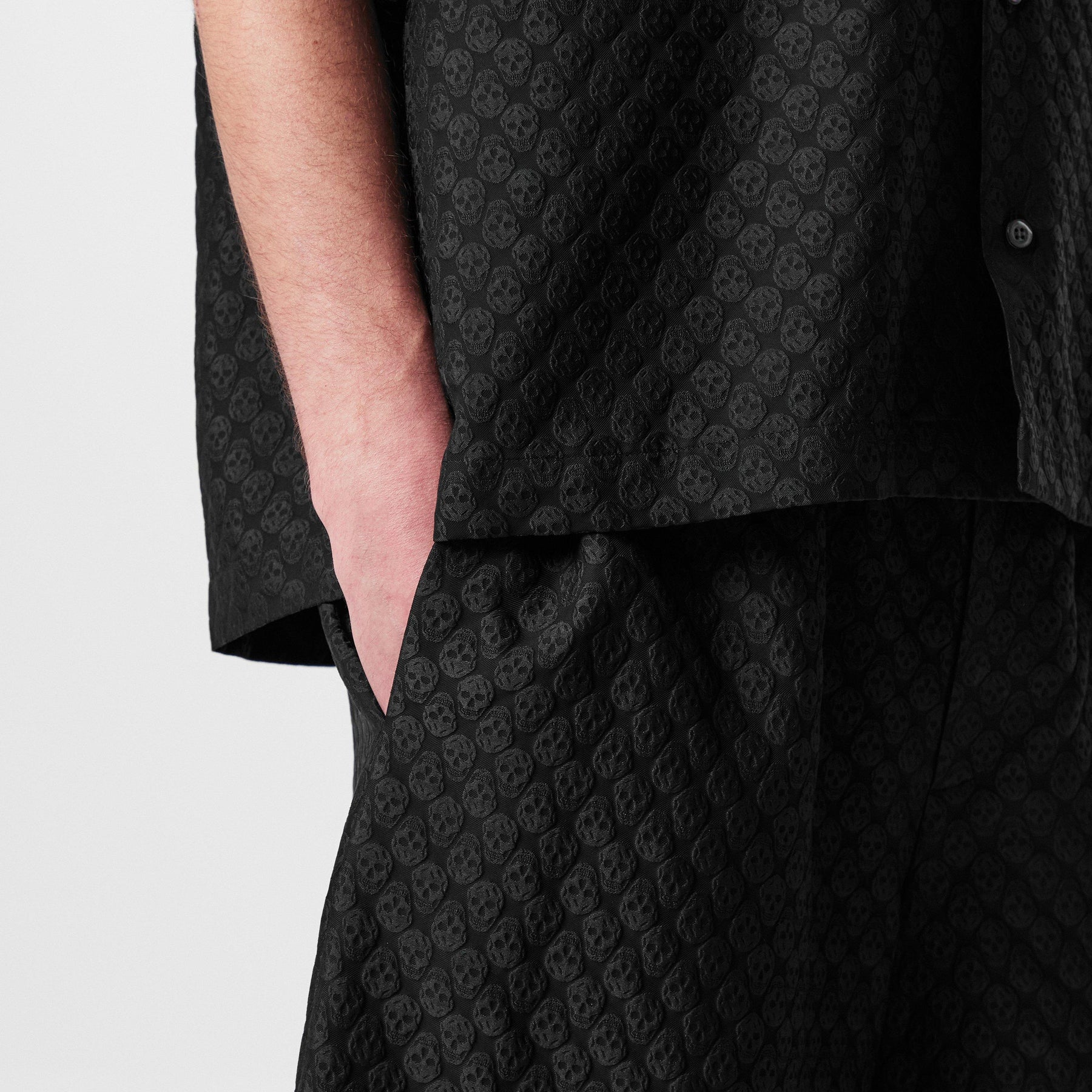 Skull Jacquard Bermuda Shorts