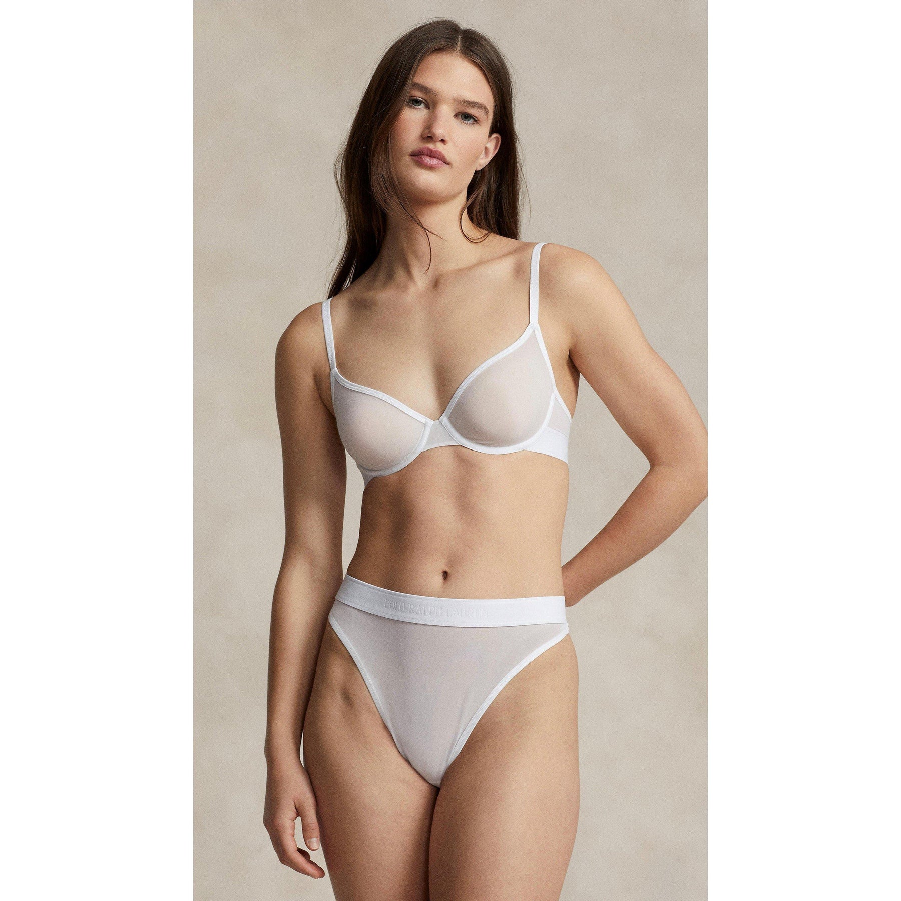 Polo Mesh Hight Waist Thong