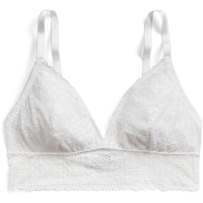 Women's Eyelet Wireless Triangle Bralette